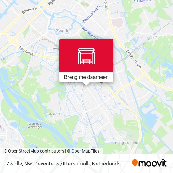 Zwolle, Nw. Deventerw. / Ittersumall. kaart