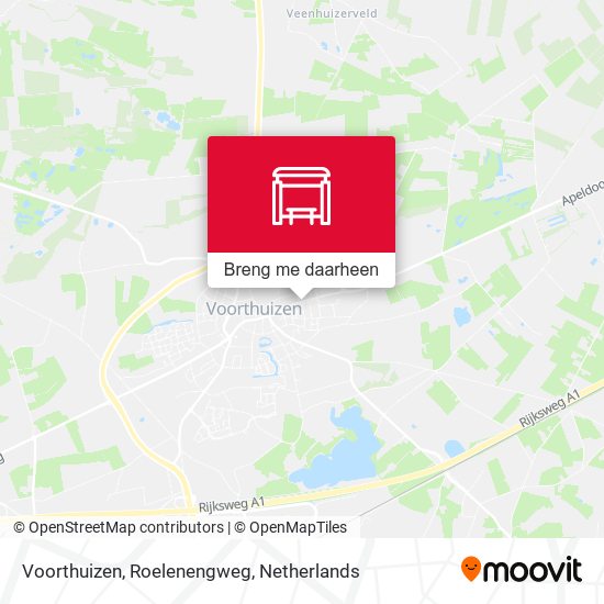 Voorthuizen, Roelenengweg kaart