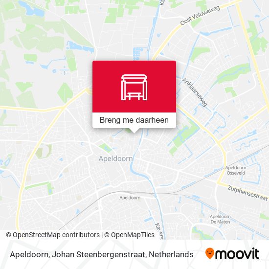 Apeldoorn, Johan Steenbergenstraat kaart