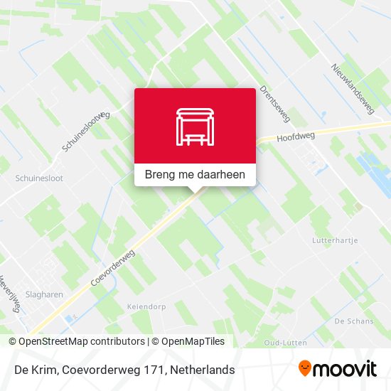 De Krim, Coevorderweg 171 kaart