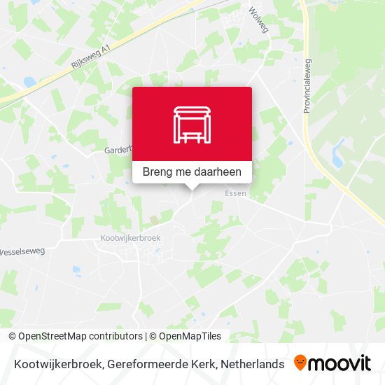 Kootwijkerbroek, Gereformeerde Kerk kaart