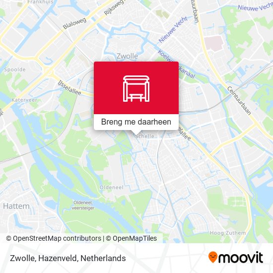 Zwolle, Hazenveld kaart