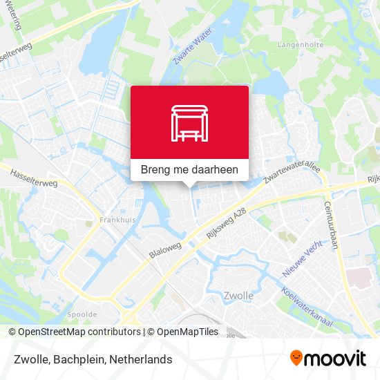 Zwolle, Bachplein kaart