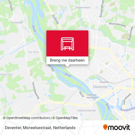 Deventer, Moreelsestraat kaart