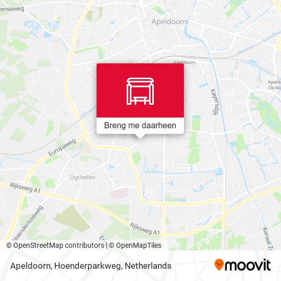 Apeldoorn, Hoenderparkweg kaart