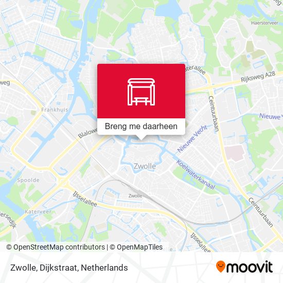 Zwolle, Dijkstraat kaart