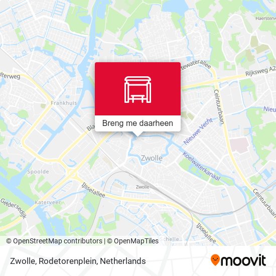 Zwolle, Rodetorenplein kaart