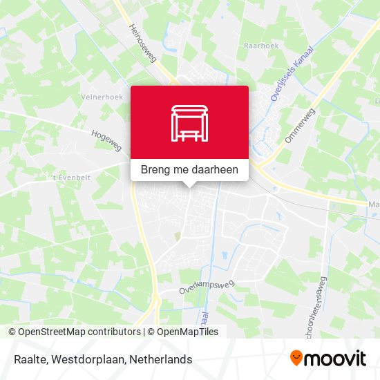 Raalte, Westdorplaan kaart