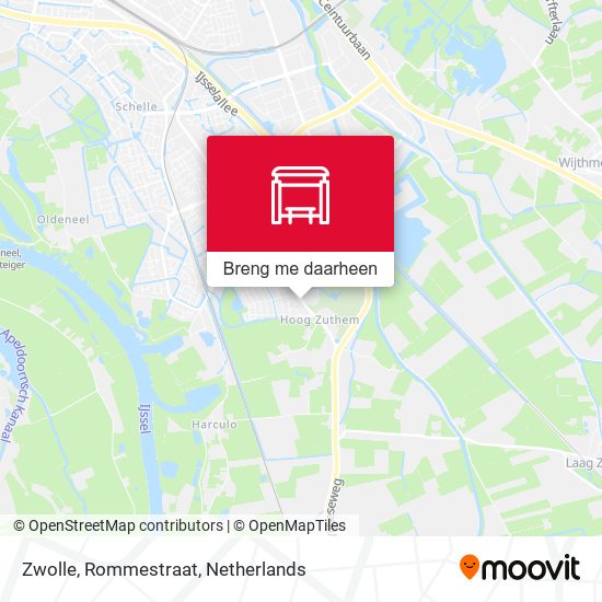 Zwolle, Rommestraat kaart