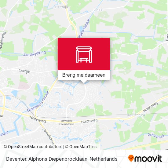 Deventer, Alphons Diepenbrocklaan kaart