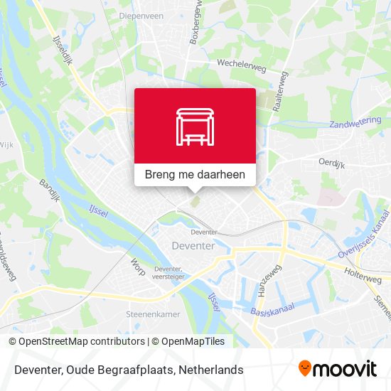 Deventer, Oude Begraafplaats kaart