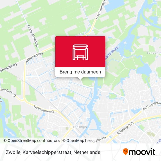 Zwolle, Karveelschipperstraat kaart