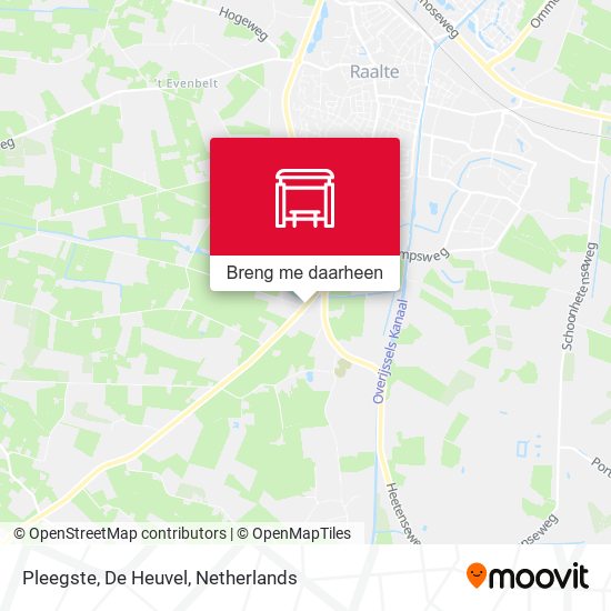 Pleegste, De Heuvel kaart