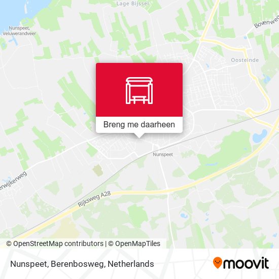 Nunspeet, Berenbosweg kaart