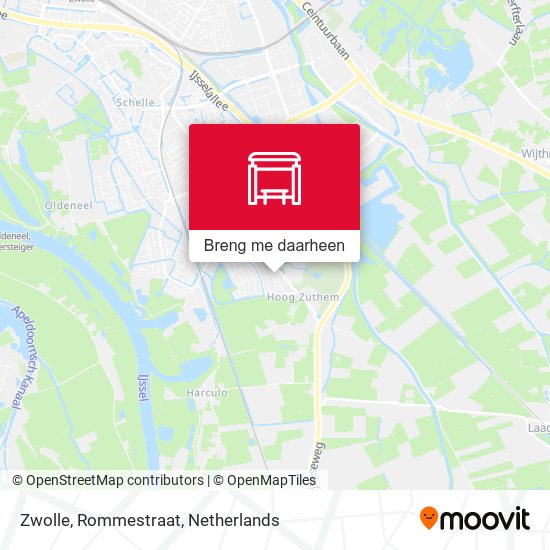 Zwolle, Rommestraat kaart