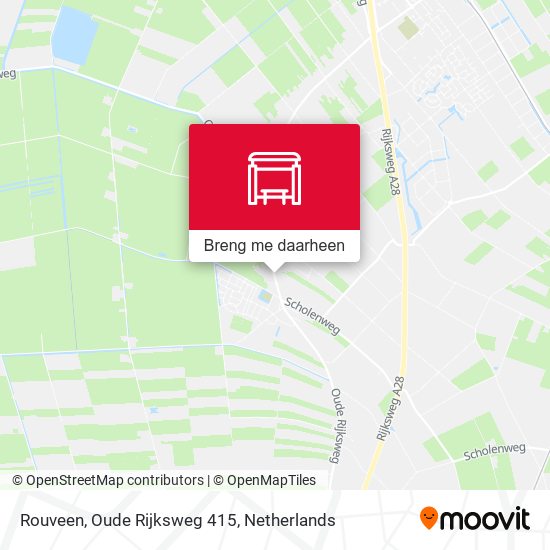 Rouveen, Oude Rijksweg 415 kaart