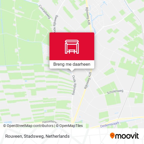 Rouveen, Stadsweg kaart