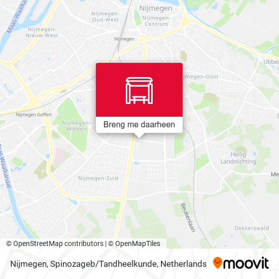 Nijmegen, Spinozageb / Tandheelkunde kaart