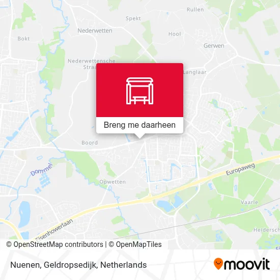 Nuenen, Geldropsedijk kaart