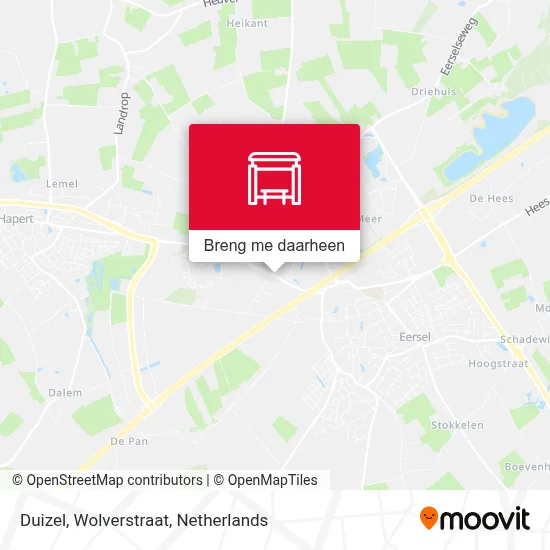 Duizel, Wolverstraat kaart