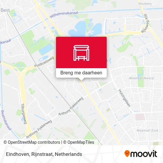 Eindhoven, Rijnstraat kaart