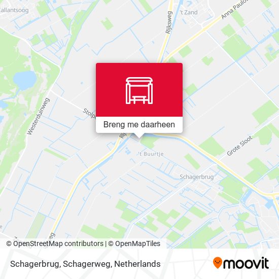 Schagerbrug, Schagerweg kaart