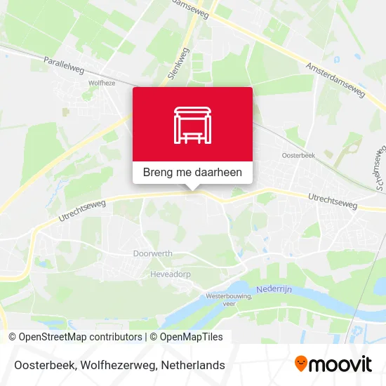 Oosterbeek, Wolfhezerweg kaart