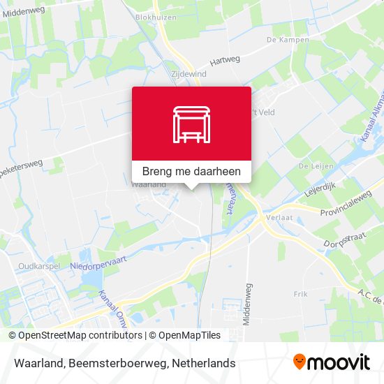 Waarland, Beemsterboerweg kaart