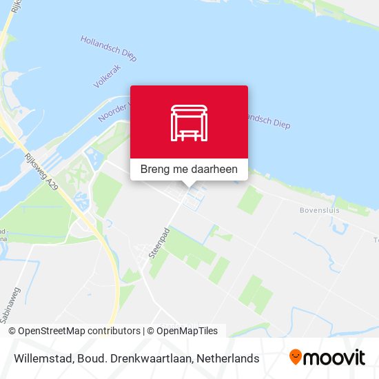 Willemstad, Boud. Drenkwaartlaan kaart