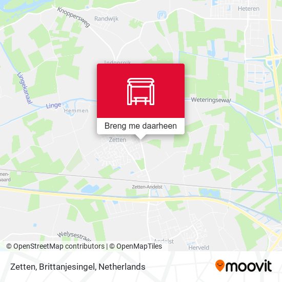 Zetten, Brittanjesingel kaart