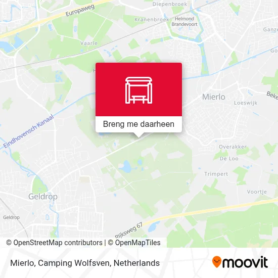 Mierlo, Camping Wolfsven kaart