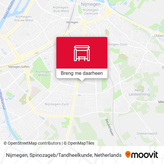 Nijmegen, Spinozageb / Tandheelkunde kaart