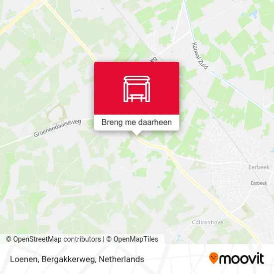 Loenen, Bergakkerweg kaart