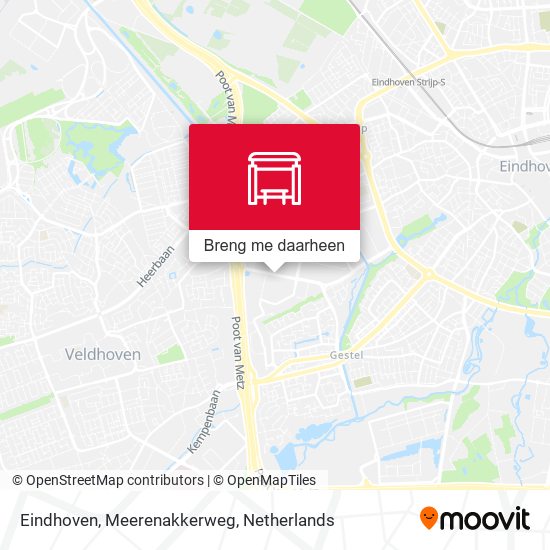 Eindhoven, Meerenakkerweg kaart