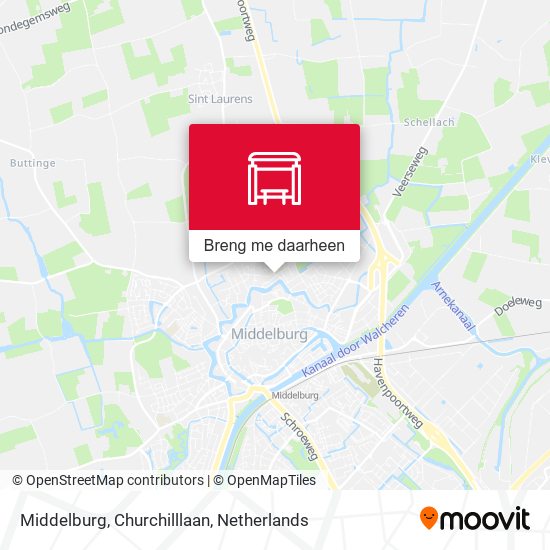 Middelburg, Churchilllaan kaart