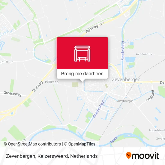 Zevenbergen, Keizersweerd kaart