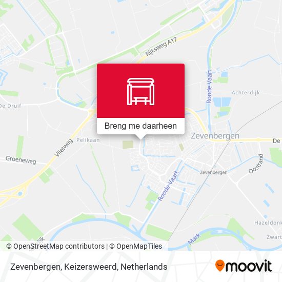 Zevenbergen, Keizersweerd kaart