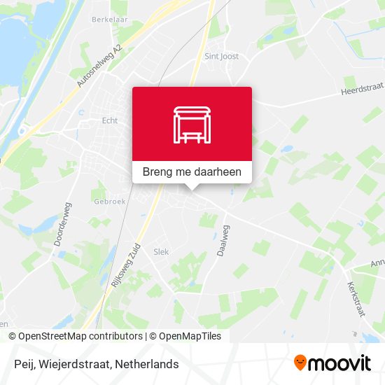 Peij, Wiejerdstraat kaart