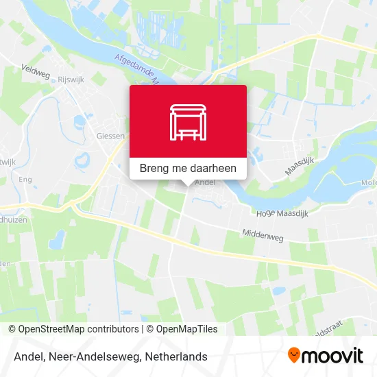 Andel, Neer-Andelseweg kaart