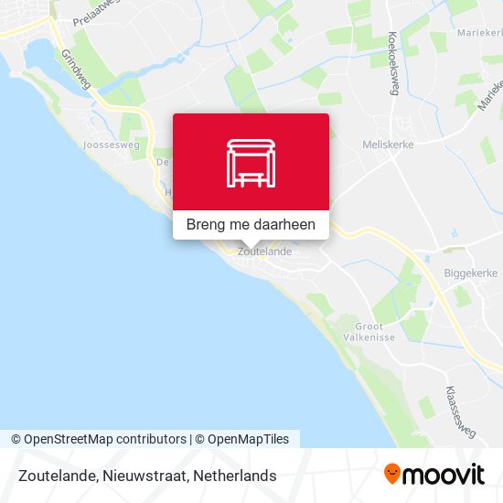 Zoutelande, Nieuwstraat kaart