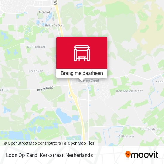 Loon Op Zand, Kerkstraat kaart