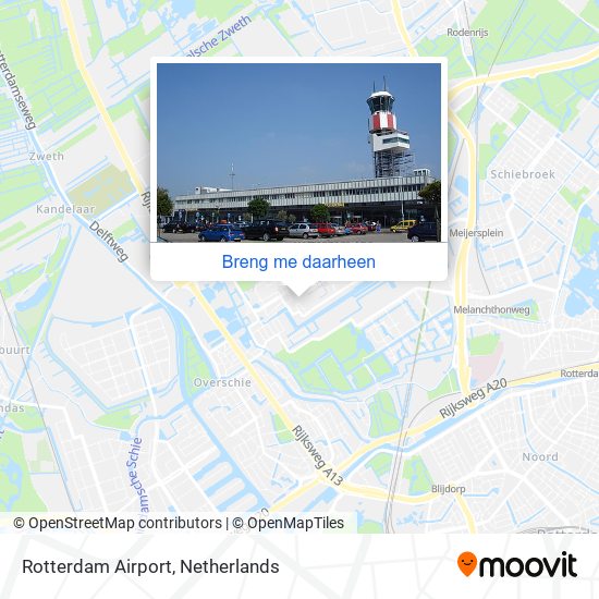 Rotterdam Airport kaart