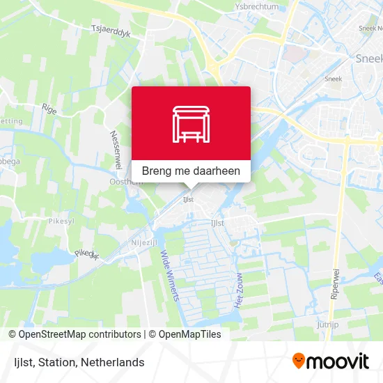 Ijlst, Station kaart
