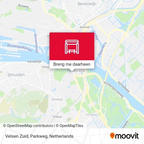 Velsen Zuid, Parkweg kaart