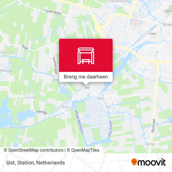 Ijlst, Station kaart
