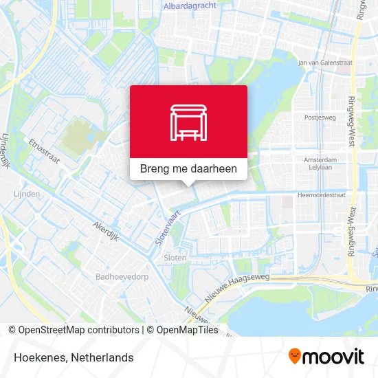 Hoekenes kaart