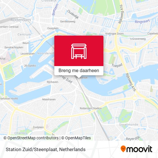 Station Zuid/Steenplaat kaart