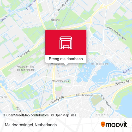 Meidoornsingel kaart