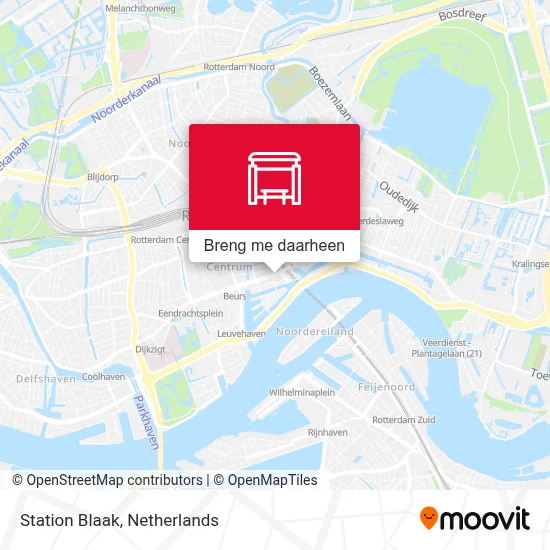 Station Blaak kaart