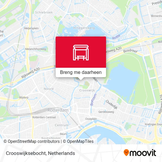 Crooswijksebocht kaart